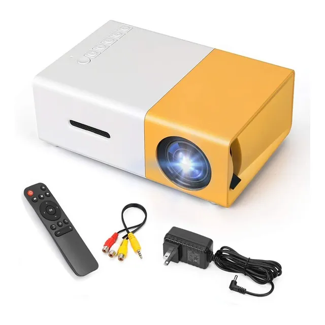 Proyector mini Betensh YG300 300lm blanco+amarillo - 221052 220V
