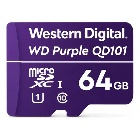 Memória Western Digital Micro Sdxc 64 Gb Wd Roxo Sd Qd101 .