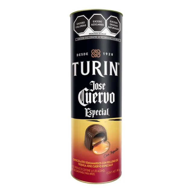 Turín Tequila José Cuervo Especial chocolates con licor tubo 180gr
