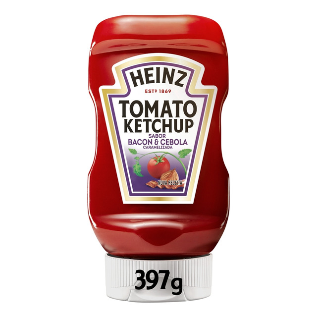 Ketchup Heinz Bacon & Cebola Caramelizada 397g Ketchup Heinz Bacon & Cebola Caramelizada 397g