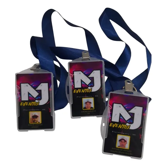 Kit 5 Cracha  Personalizados Qualidade Premiun Fita Cetin