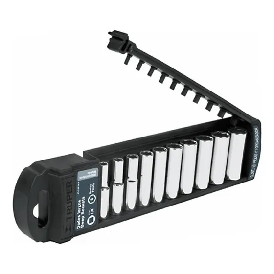 Kit Juego Bocallaves Tubos Largos De 10 Piezas 1/4 Acero Crv
