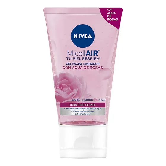 Gel Limpiador Facial Con Agua De Rosas 150ml Nivea