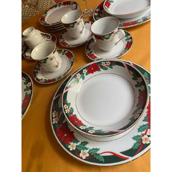Vajilla De Navidad 4 Puestos Nueva