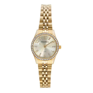 Relógio Mondaine Carryover Dourado Feminino Aço 32803lpmvde1 Relógio Mondaine Carryover Dourado Feminino Aço 32803lpmvde1