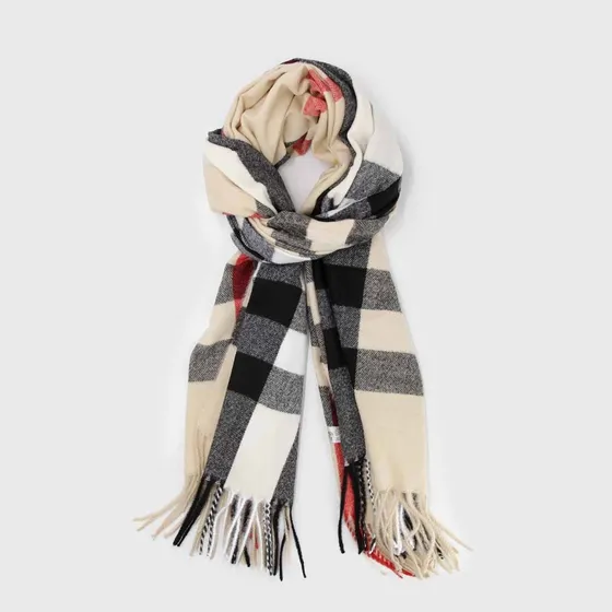 Bufanda Echarpe Tapado Cashmere Diseño Escoces Grueso