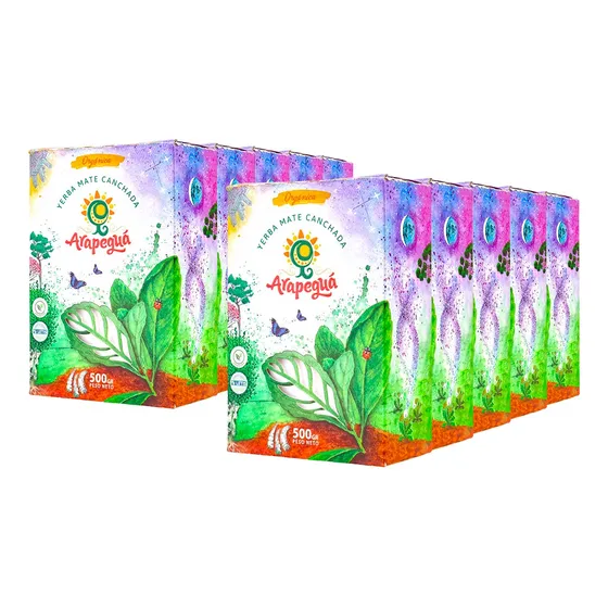 Yerba Mate Arapeguá Canchada Orgánica 10 Unid Premium
