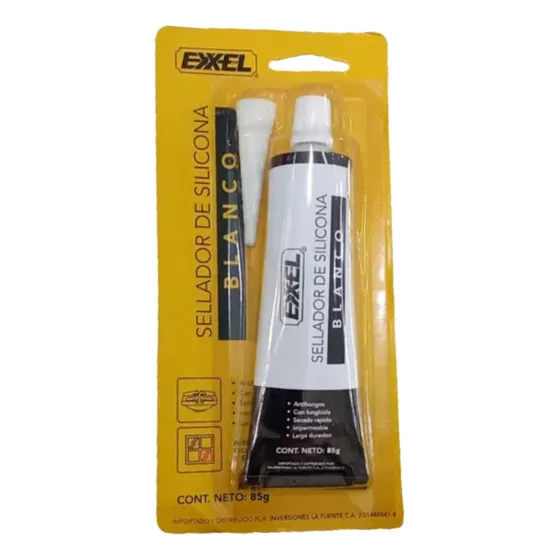 Silicona De Pomo 85gr Blanco Exxel