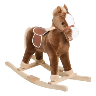 Caballo Balancín Qaba Rocking Horse Con Sonidos Café / C Caballo Balancín Qaba Rocking Horse Con Sonidos Café / C
