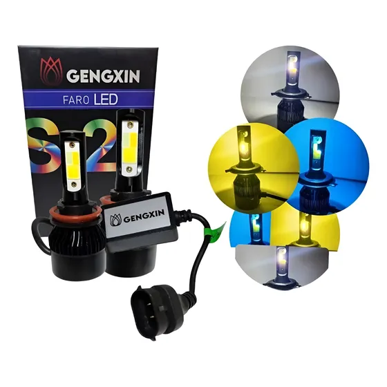 Kit De Led H11 Multicolor Blanco,amarillo,azul Y Estrobo