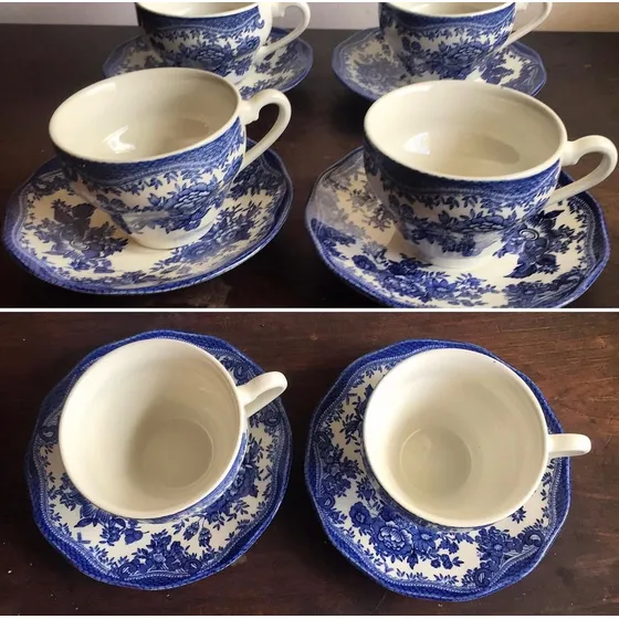 Juego 4 Tazas Te Wedgwood