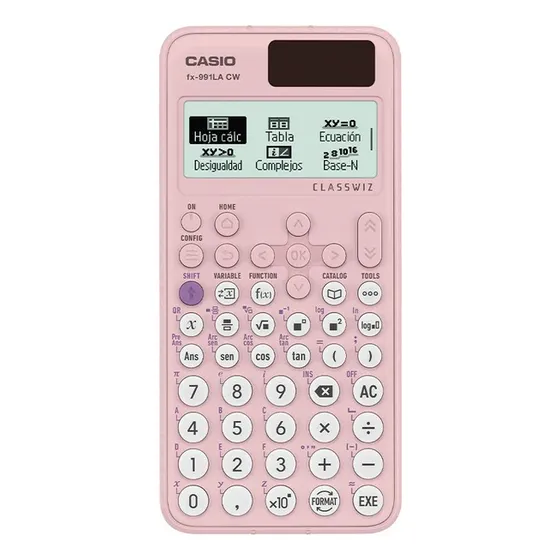 Calculadora Casio Escuela Y Universidad Fx-991lacw Rosada Color Rosa Pálido