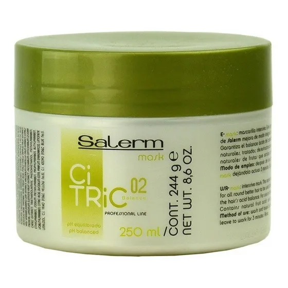 Mascarilla Salerm Citric Balance Teñidos/maltratados 250ml.