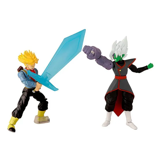 Figura De Accion Super Saiyan Future Trunks Y Fusion Zamasu