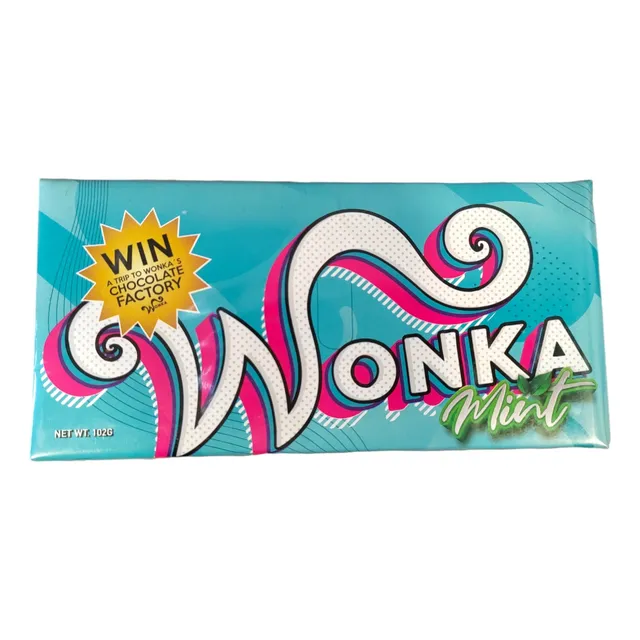 Chocolate Wonka Barra Sabor Choco Menta 102g