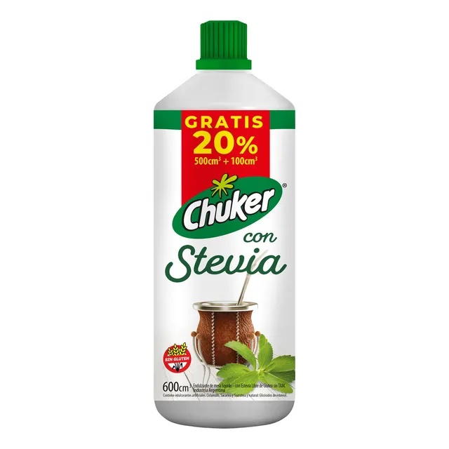 Endulzante Chuker Clasico 600 Ml + 100 Ml