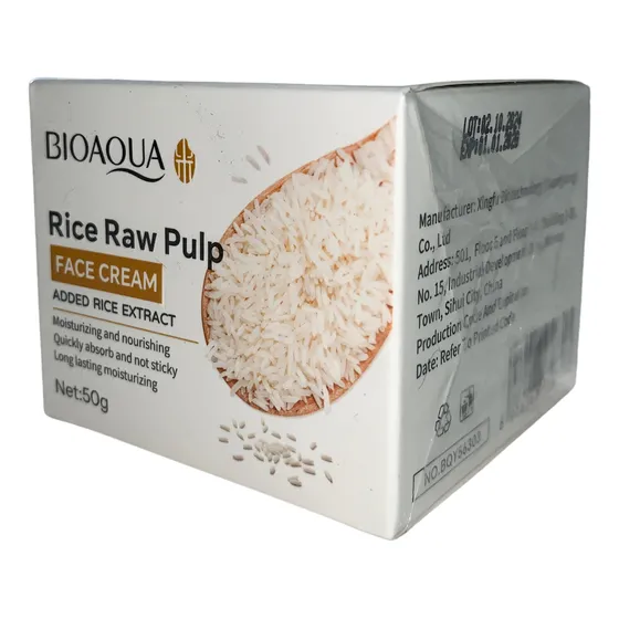 Crema Facial Hidratante De Arroz Bioaqua 100% Orig Aclarante