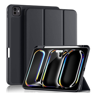 Funda Para iPad Pro 11 Pulgadas M4 2024 Ranura Lápiz Negro Funda Para iPad Pro 11 Pulgadas M4 2024 Ranura Lápiz Negro