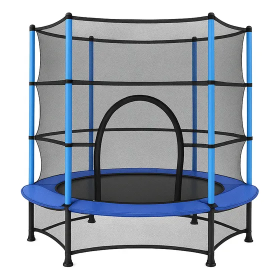 Cama Elástica Con Red De Seguridad Para Niños 1,4 Mts Negro
