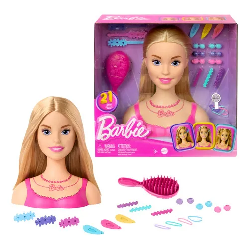 Barbie Styling Head Muñeca Cabello Rubio Mattel HMD88