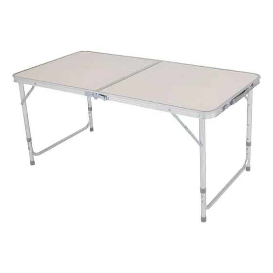 Mesa Dobrável Portátil Alumínio 120x60cm Maleta Com Alça