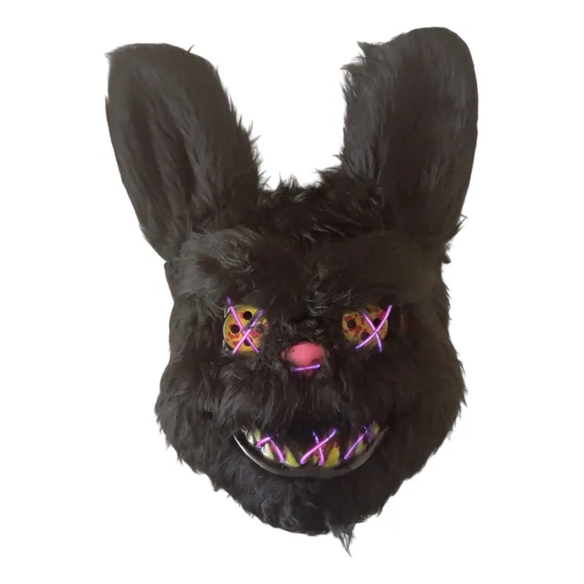 Mascara Led Conejo Sangriento Luces Halloween