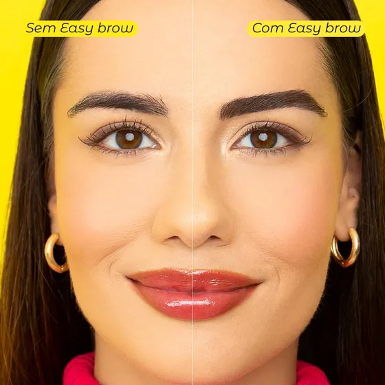 Mascara Para Sobrancelha Em Gel Cor Fixa E Preenche Vizzela Cor 02 Marrom Médio