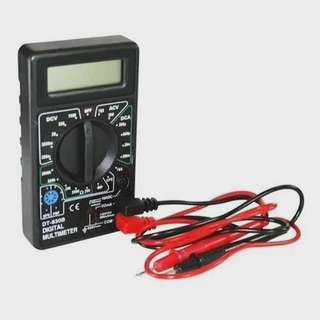 Multímetro Digital Com Bateria 9v E Bip Tela De Lcd 3 1/2 Multímetro Digital Com Bateria 9v E Bip Tela De Lcd 3 1/2