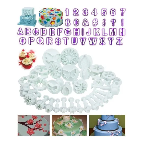 Elinka Nuevo 73pcs Set Fondant Cake Cutters Decoracion S
