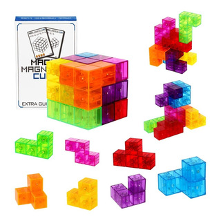 Bloques Construcción Magnéticos Cubo Soma Rompecabezas 3d Bloques Construcción Magnéticos Cubo Soma Rompecabezas 3d