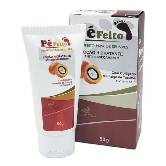 Loção Hidratante Pé Feito Antiressecamento 50g Flora Brasil Tipo de embalagem Pote