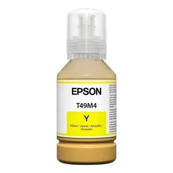 Botella De Tinta Sublimación Epson T49m 140ml F170 F570 color amarillo