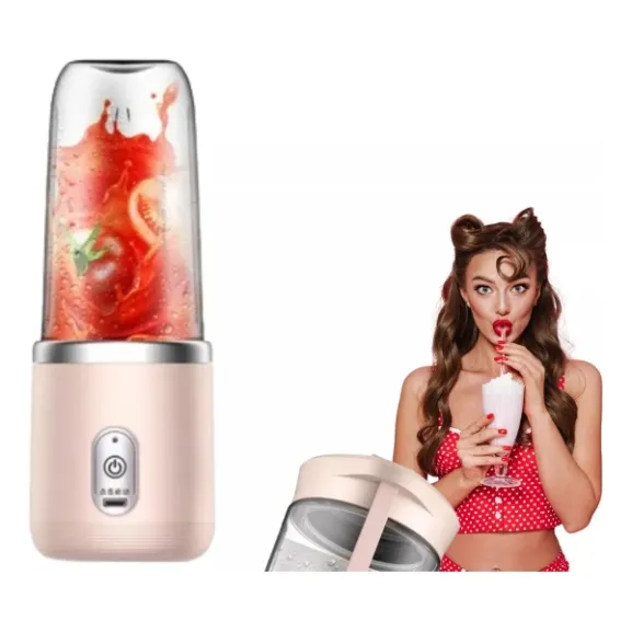 Mini Licuadora Usb Portátil De 400 Ml
