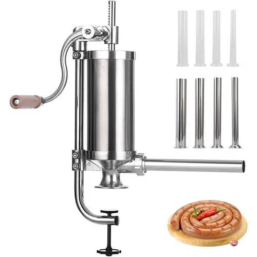 Máquina de Llenado de Salchichas de Acero Inoxidable Master Feng 2.5lbs Vertical