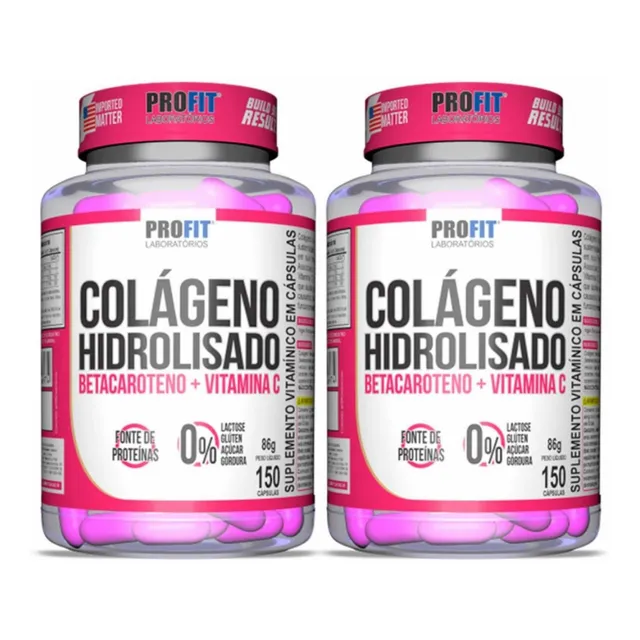 Kit X 2 Colageno Hidrolizado Profit 120 Cap Cu Total 240 Cap