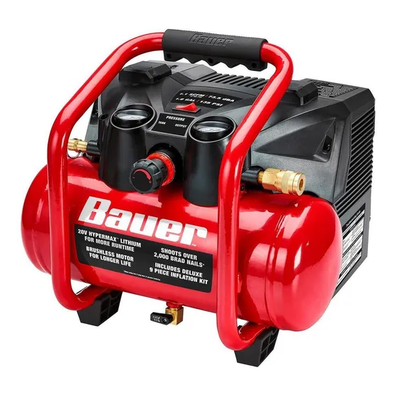 Compresor De Aire Inalámbrico De 1.6 Gal 135 Psi Color Rojo/Negro
