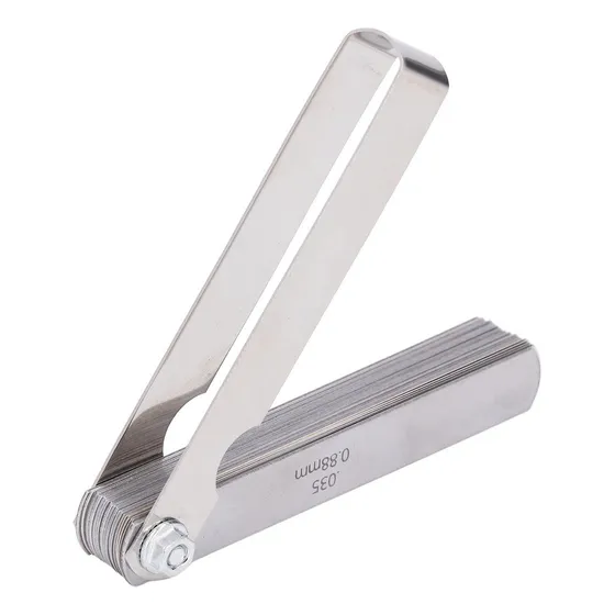Fretboard Radius Ruler Dobrável Gauge Gaps Feeler String