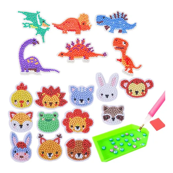 Kit De Arte Stickers Pinta Con Diamantes. Juego Para Decorar