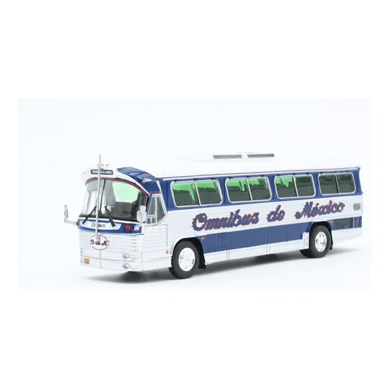 Autobús A Escala 1/87 Dina Olímpico 1986 Metalico Ho 13 Cm Color Azul Oscuro