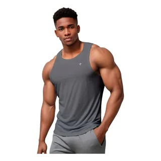 Regata Dry Fit Lisa Camiseta Masculina Academia Treino Voker Regata Dry Fit Lisa Camiseta Masculina Academia Treino Voker