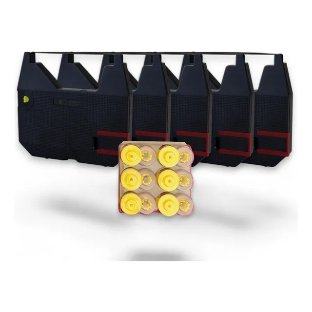 5 Cintas Brother Ax10 + 1 Caja De Correctoras Con 6 Pzas
