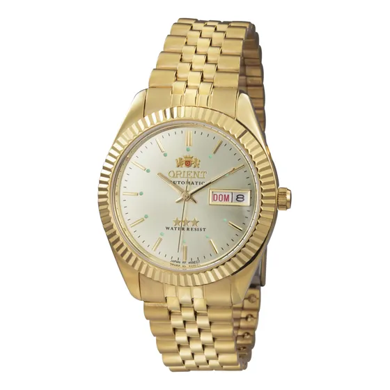 Relógio Orient 469ec7f C1kx Dourado Automatico 3 Est 469ec7