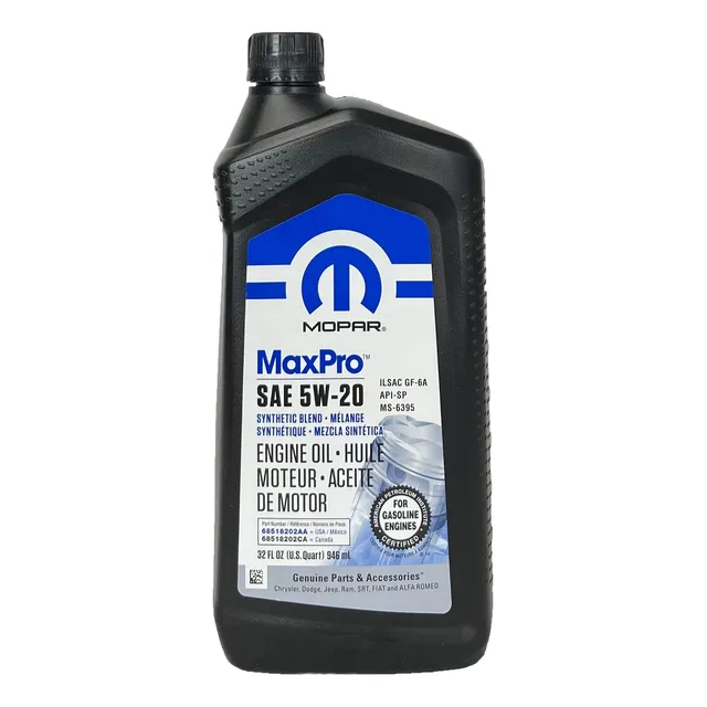 Aceite Sae 5w20 Semi Sintético Mopar Envío
