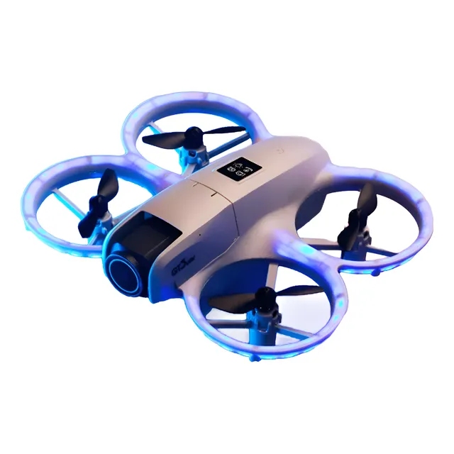 Drone Gt3 Mini 8k Dual Cámara Hd + Gafas Vr Evita Obstáculos Gris