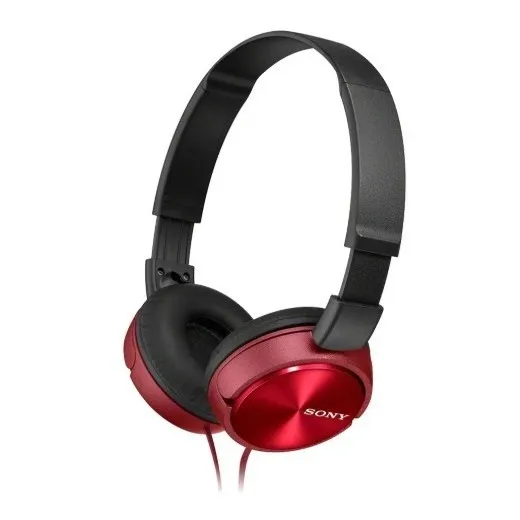 Auriculares Con Microfono 3.5 Mm Sony Plegables Mdr-zx310ap Color Rojo