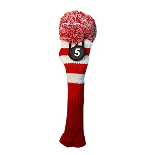 Majek # 5 Fairway Metal Madera Rojo Blanco Palo Golf Knit