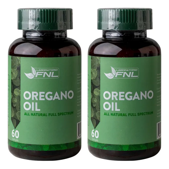 Pack 2 Aceite Oregano Fnl , 60 Cap C/u Total 120 Soft Gel Sin Sabor