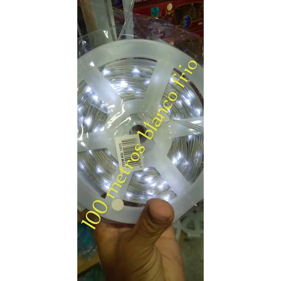 Luces Led 100 Metros Luz Blanco Frio Navidad Caracas 