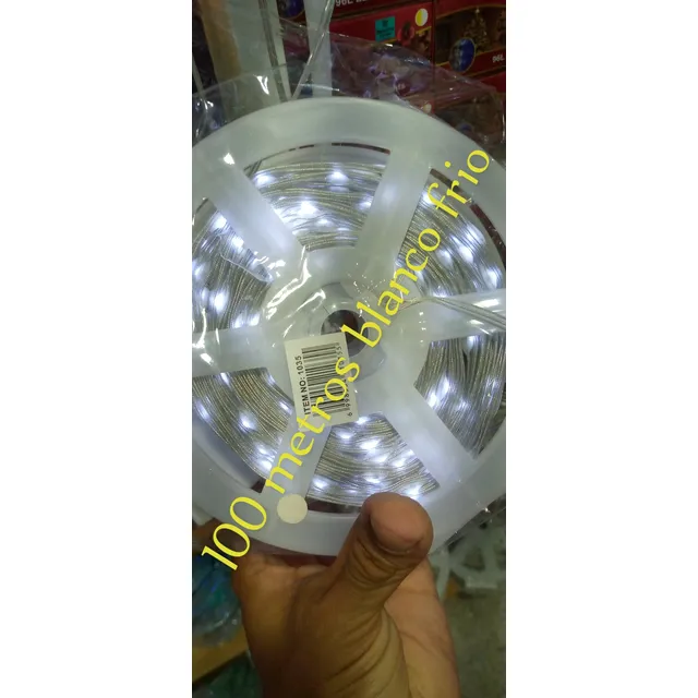 Luces Led 100 Metros Luz Blanco Frio Navidad Caracas 