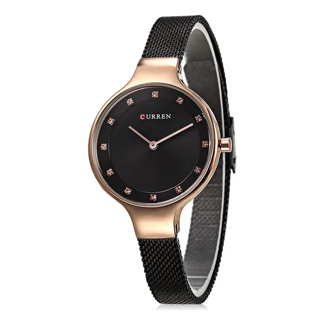 Reloj Mujer Curren 9008 Pulsera De Malla Acero Inoxidable